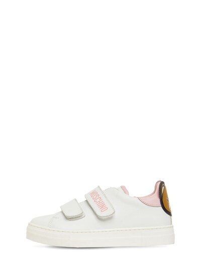 moschino logo strap sneakers