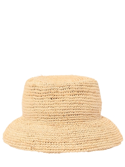 prada straw bucket hat
