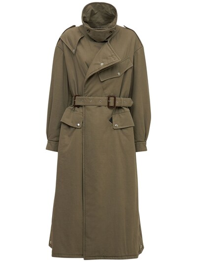 Wool gabardine reversible trench coat - Maison Margiela - Women ...