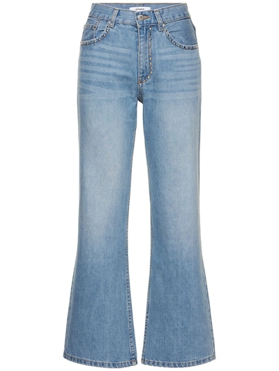 Flared organic cotton denim jeans - Gimaguas - Women | Luisaviaroma