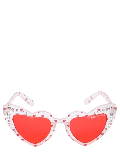 Monnalisa - Occhiali da sole a forma di cuore - Rosso | Luisaviaroma