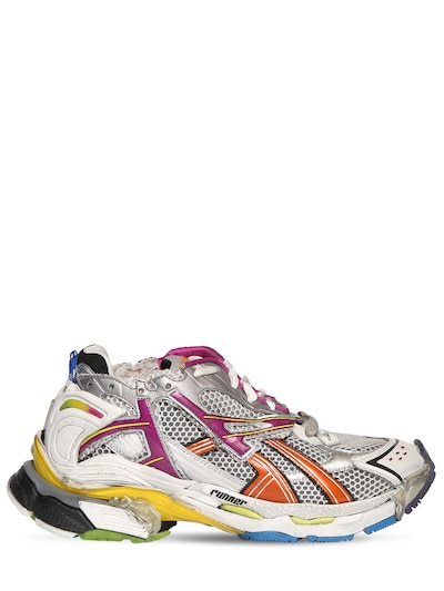 Balenciaga - Runner mesh & nylon sneakers - Multicolor | Luisaviaroma