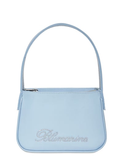 Crystal logo small top handle bag - Blumarine - Women | Luisaviaroma