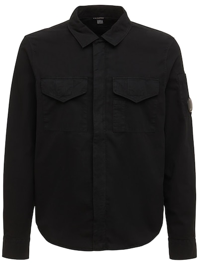 cp company black overshirt