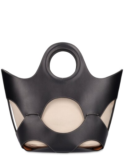 Onada canvas & leather top handle bag - Hereu - Women | Luisaviaroma