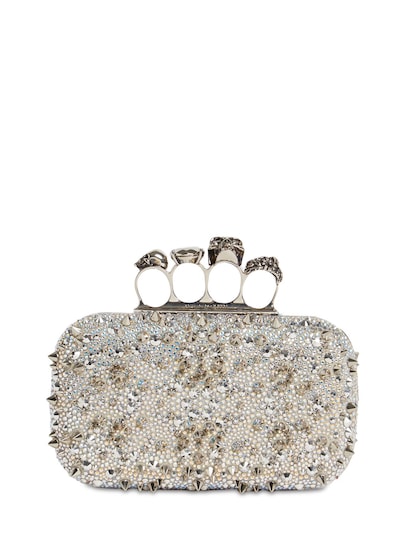 alexander mcqueen four ring clutch