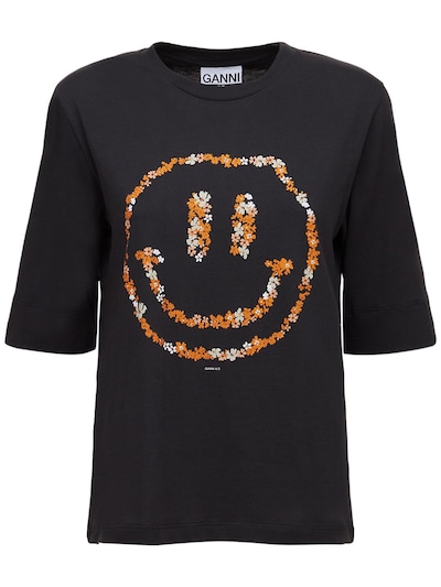 ganni smile tee