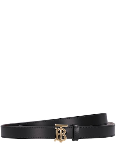 Burberry - 2cm tb reversible leather belt - Black | Luisaviaroma