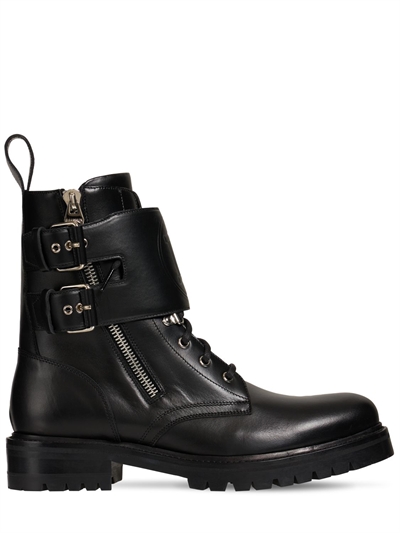 balmain black boots