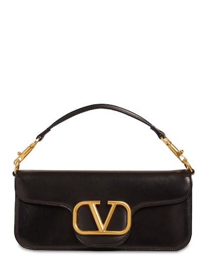 Locò v logo leather shoulder bag - Valentino Garavani - Women | Luisaviaroma