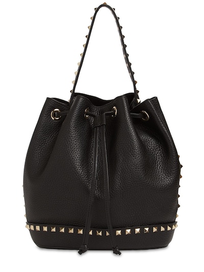 valentino black bucket bag