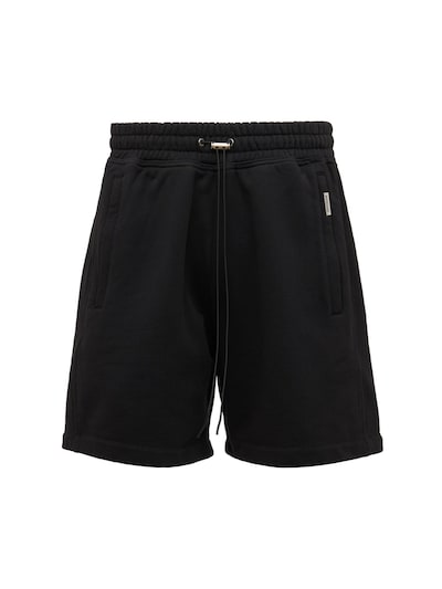 Monogram cotton sweat shorts - Palm Angels - Men | Luisaviaroma