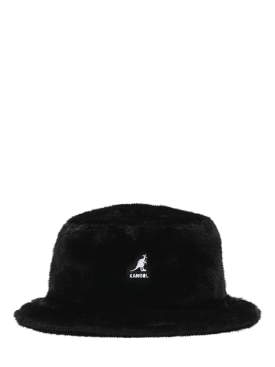 Kangol - Faux fur bucket hat - Black 