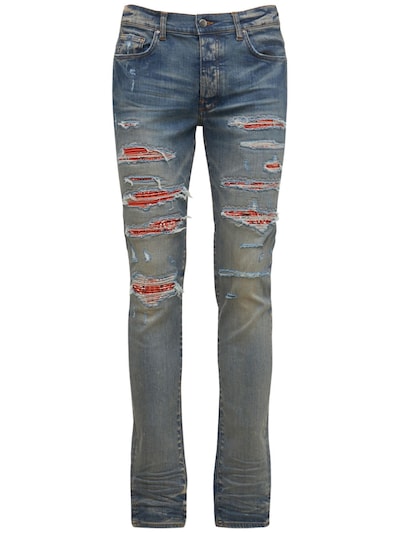 Bandana thrasher distressed denim jeans - Amiri - Men | Luisaviaroma