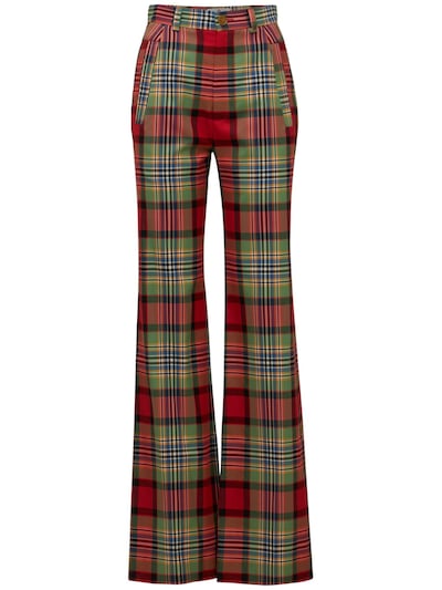 New cotton & wool tartan pants - Vivienne Westwood - Women | Luisaviaroma