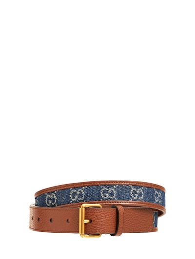 gucci denim belt