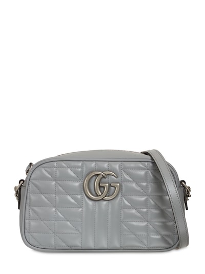 Gucci - Small gg marmont  camera bag - Dark Grey | Luisaviaroma