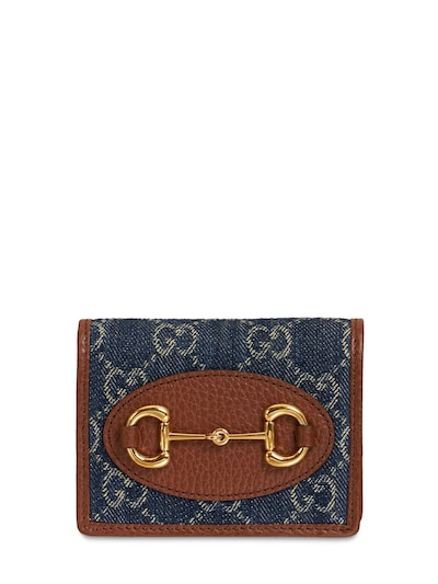 gucci denim wallet