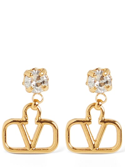 logo & crystal earrings Valentino Garavani - | Luisaviaroma