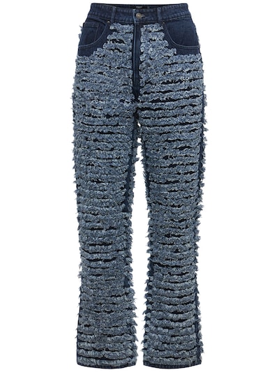 Herren Bekleidung Jeans Jeans mit Gerader Passform Jaded London Baumwolle Jeans Aus Baumwolle Mit Rissen in Blau für Herren 