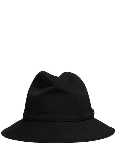 Wool Gabardine Fedora Luisaviaroma Men Accessories Headwear Hats 