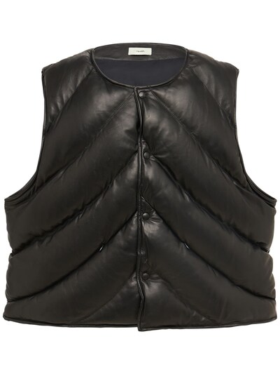 Nappa Leather Vest Luisaviaroma Men Clothing Jackets Gilets 