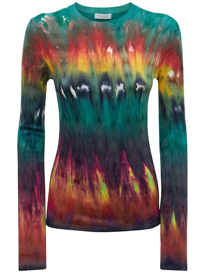 Gabriela Hearst - Miller tie dye cashmere knit top - Mineral Tie Dye ...