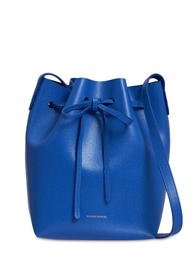 mansur gavriel saffiano bucket bag