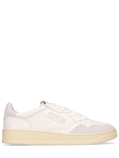 Autry - Leather vintage low sneakers - White | Luisaviaroma