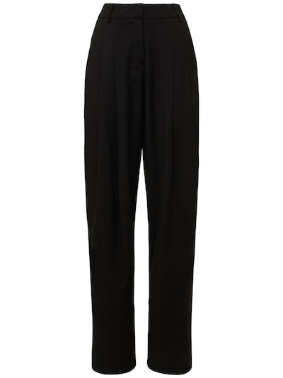 Gelso high rise pleated woven wide pants - The Frankie Shop - Women ...