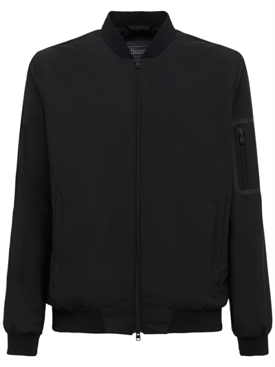 black smart bomber jacket