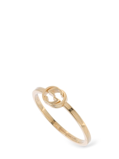 gucci interlocking g ring gold