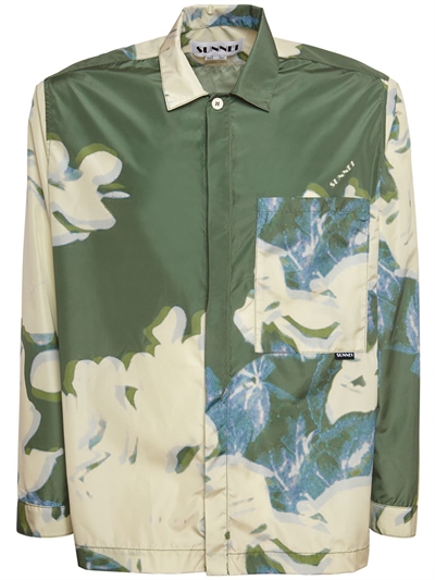 Sunnei - Flower printed tech shirt 