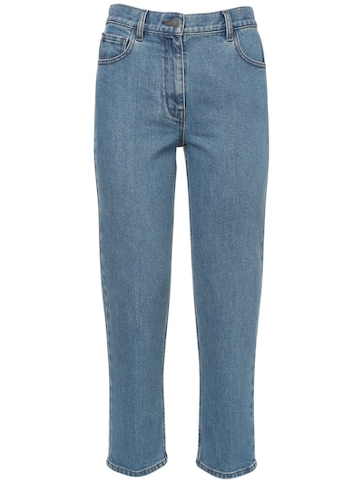 Treeca classic straight cotton jeans - Theory - Women | Luisaviaroma