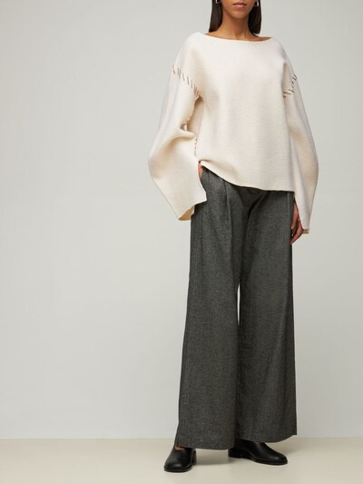 Oslo fine boiled wool knit sweater - The Garment - Women | Luisaviaroma