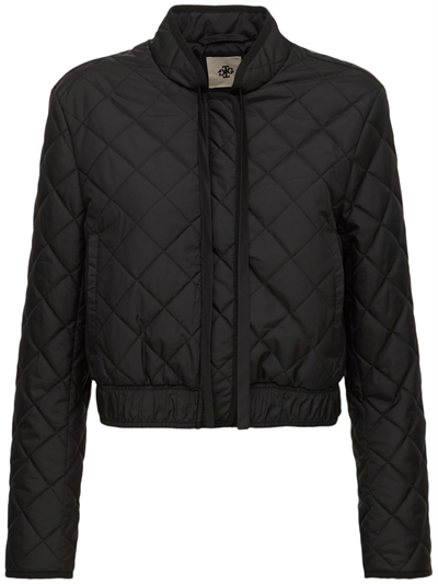 crop quilted jacket
