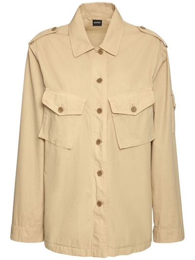 button up canvas jacket