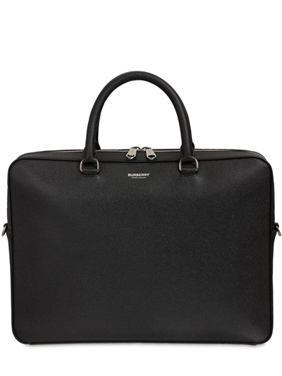 burberry leather briefcase