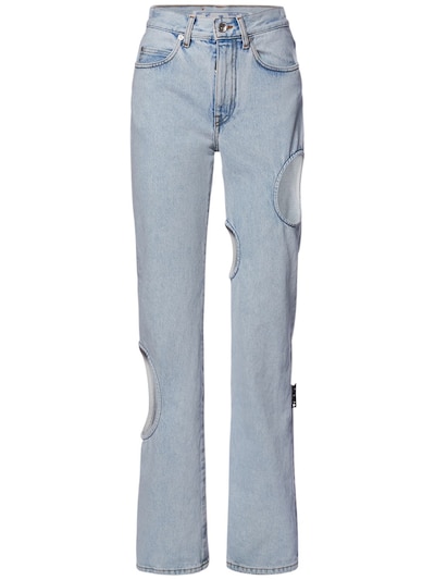 Tectonic Basic theory undertake Off-White - Meteor baggy cut out denim jeans - Blue | Luisaviaroma