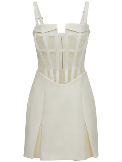 dion lee laced bustier dress