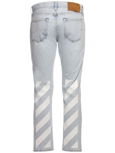 Luisaviaroma Uomo Abbigliamento Pantaloni e jeans Jeans Jeans slim & sigaretta Jeans Slim Fit Diag In Denim Di Cotone 18.9cm 