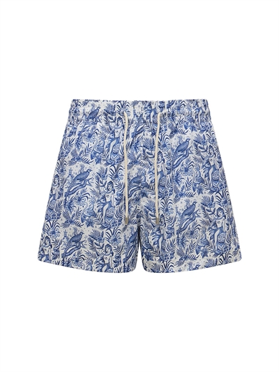 blue paradisaeidae tech swim shorts 