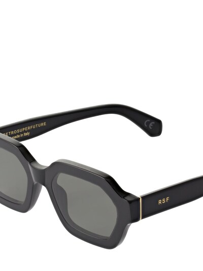 Pooch squared black acetate sunglasses - Retrosuperfuture - Women ...