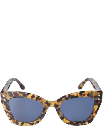Isabel Marant Lunettes De Soleil œil De Chat En Acetate Havana Blue Luisaviaroma