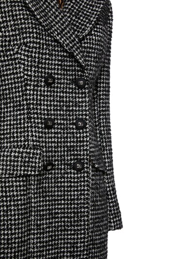 Pied de poule wool blend coat - Dolce & Gabbana - Women | Luisaviaroma