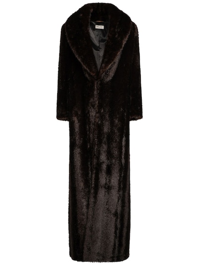 Faux mink fur coat - Saint Laurent - Women | Luisaviaroma