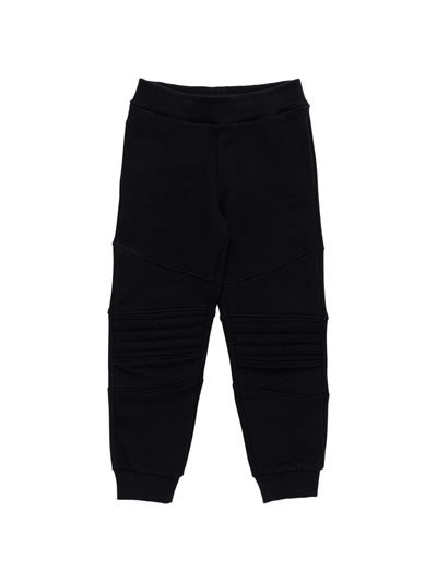 Rubberized logo cotton sweatpants 