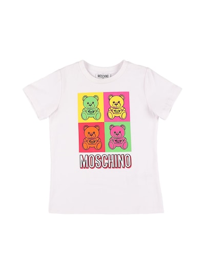 Moschino - Printed cotton jersey t-shirt - White | Luisaviaroma