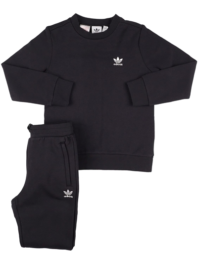 Adidas Originals - Sudadera y pantalones de felpa de algodón - Negro |  Luisaviaroma