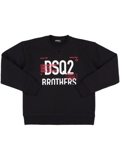bar Mere end noget andet tynd Printed cotton sweatshirt - Dsquared2 - Boys | Luisaviaroma